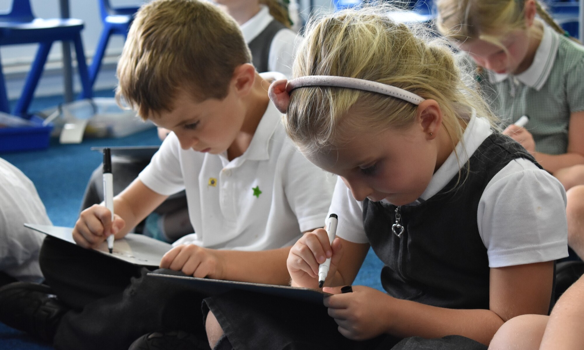 Head down, working hard